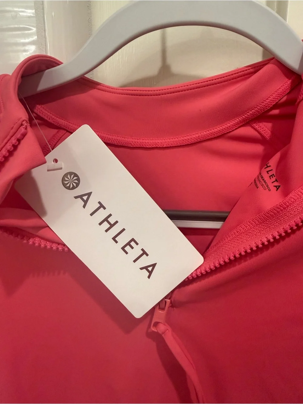 Athleta North Point Rash Guard Pink
